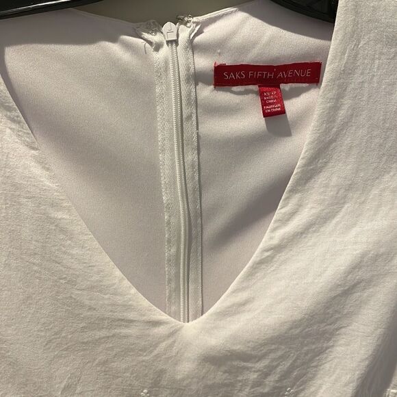 Saks 5th Avenue White Lace Romper size XS - Picture 3 of 11